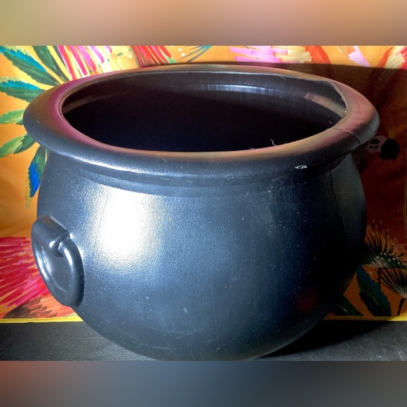 Vintage 1987 Halloween Caldron Blow Mold Candy Pail GIANT SIZE Large Blow Mold - Picture 14 of 15